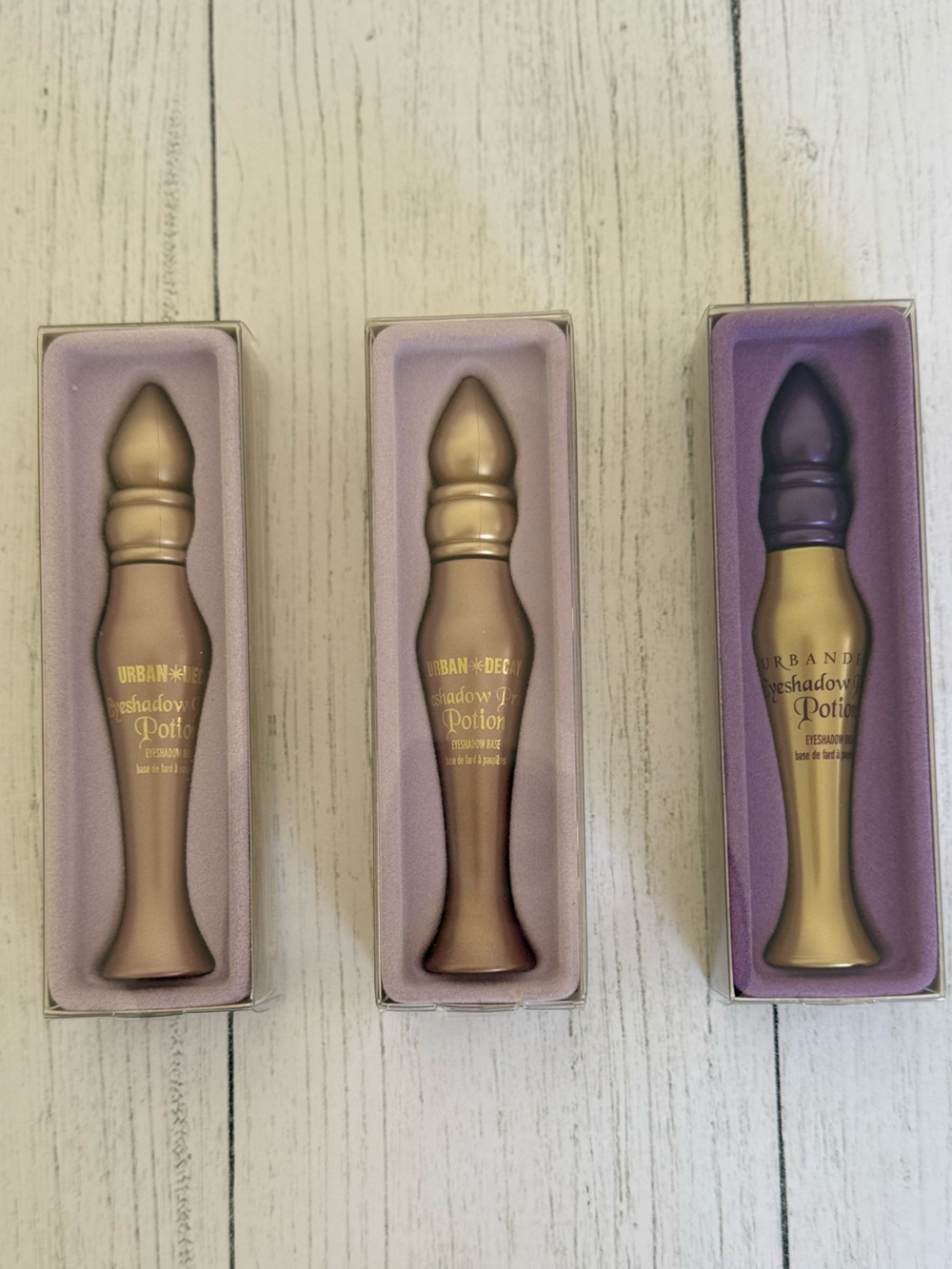 Urban Decay Eyeshadow Primer Potion Bundle – 3 New in Box Vintage Formula RARE
